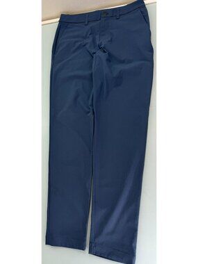 Lululemon ABC Slim-Fit Trouser Warpstreme Pants 29X31 Blue Performance Stretch